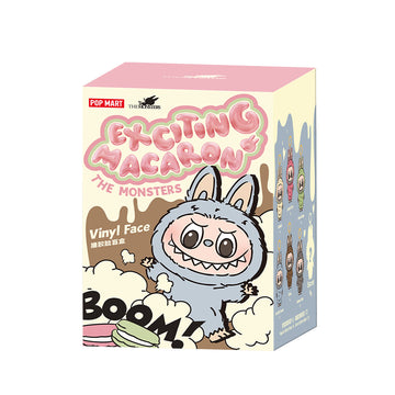 Pop Mart The Monsters Labubu Exciting Macarons Vinyl Face Plush Pendant (Blind Box)